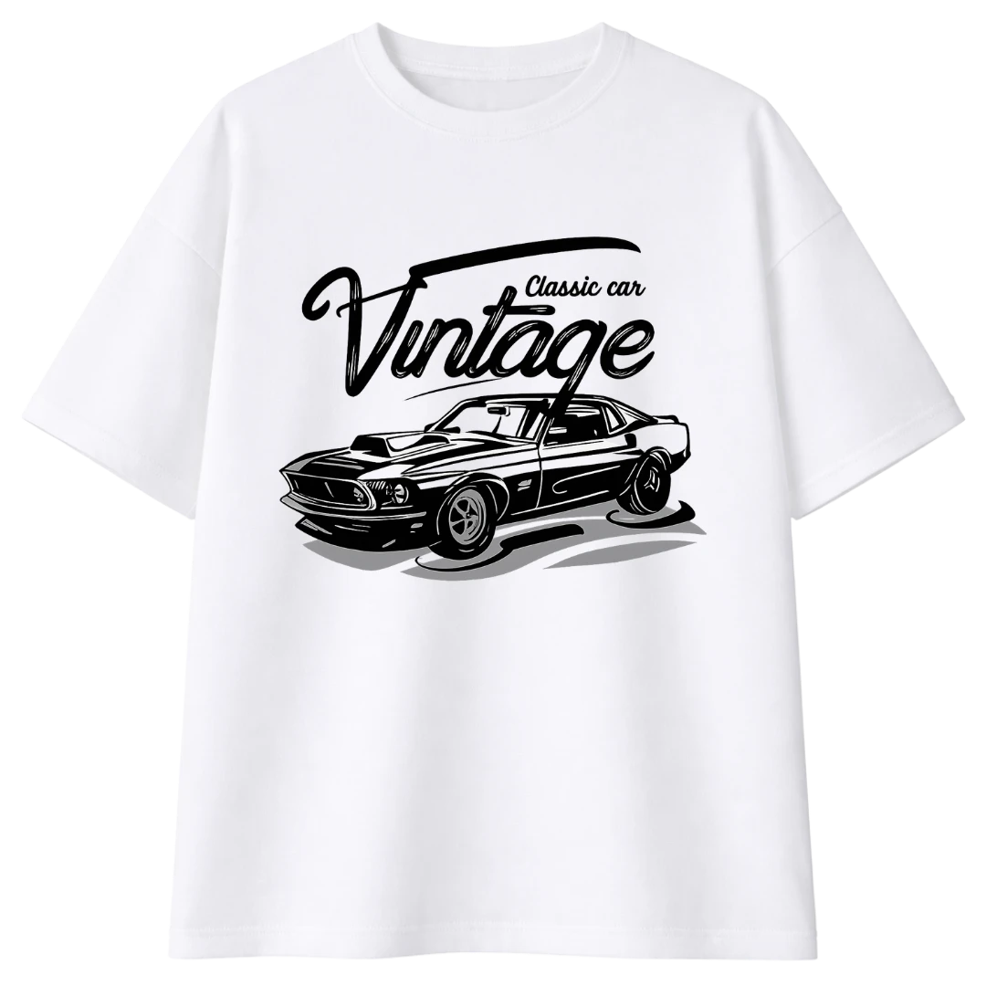 Oversize Vintage Ride – Classic Car Tee